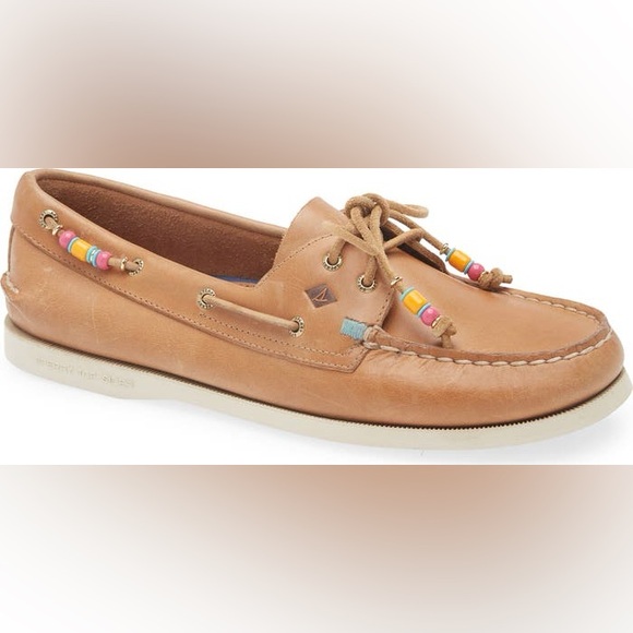 Sperry Authentic Original 2-Eye Beaded Boat Shoe 7.5 - Picture 1 of 11